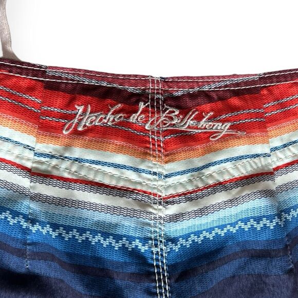 Hecho De Billabong Multicolored Board Swim Shorts Aztec Pattern Men’s Size 31 - Picture 8 of 13